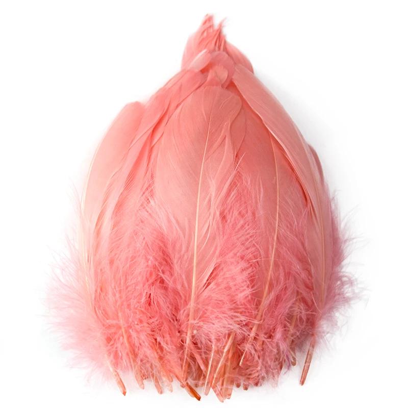 

50Pcs Soft Fluffy Goose Feathers For Crafts Wedding Party Decoration Colorful Plumes Jewelry Making Accessories 10-15Cm/4-6Inch армія зелений колір
