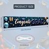 Grad Event Banner Graduation Caps Grad Party Background Senior Grad Backdrop Red And Blue For Graduation Ceremony Graduation