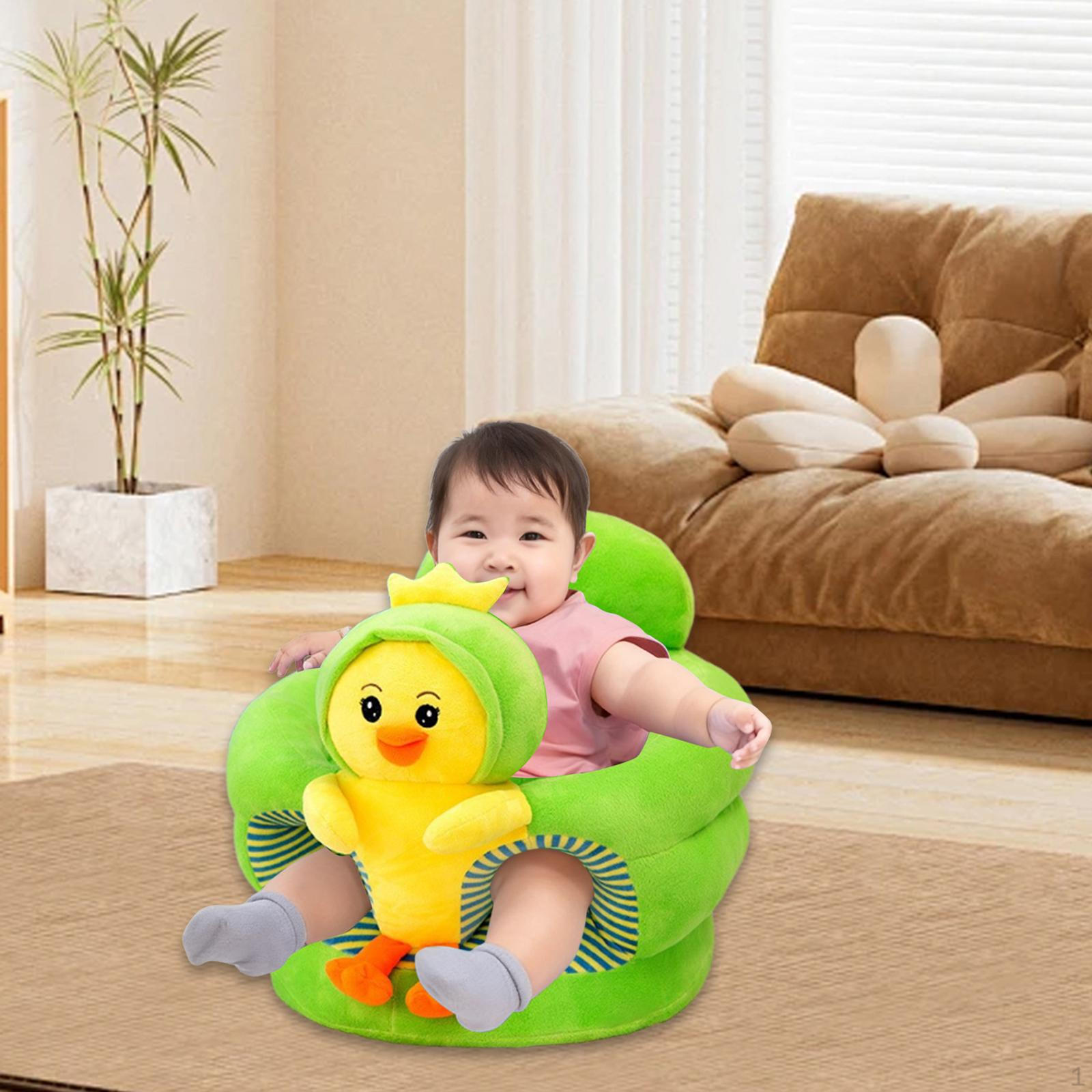 

Чохол на дитяче сидіння-стільчик на блискавці Милий М який Портативний Зручний Машинне прання Ведмедик Світло-коричневий Duck