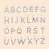 Shining Zircon A-Z Letter Pendant Necklace 26 Initial Alphabet Clavicle Chain For Women Valentine's Day Party Jewelry Gift