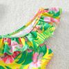 Kids Oblique Shoulder Sling Split Swimsuit Girl Quick Dry Breathable Bikini Swimwear Kid Hot Springs Two Pieces Biquini Infantil