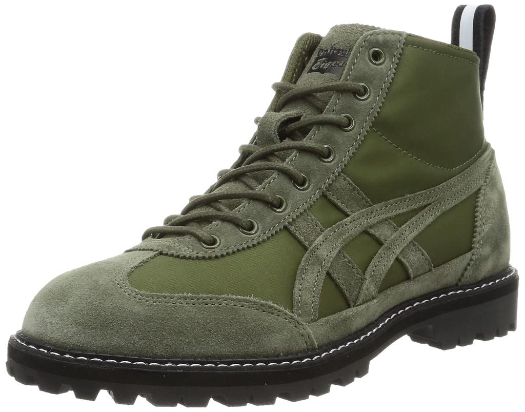 Onitsuka Tiger MEXICO RINKAN Bronze Size Cm Boots, Green/Bronze Green, 25.5