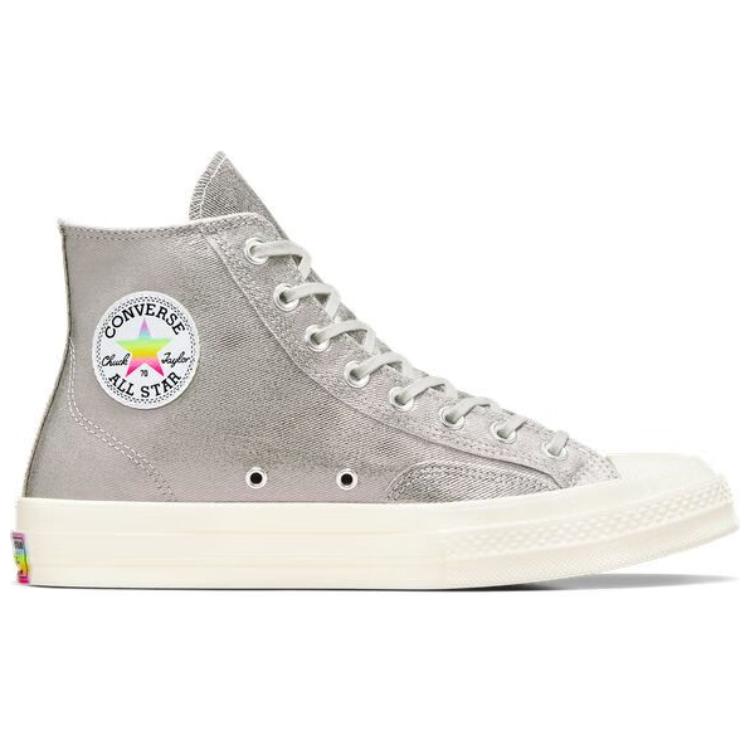 Converse Chuck 70 High Pride 2024 Unisex Sneakers Silver Egret Chaos-Fuschia A10214C