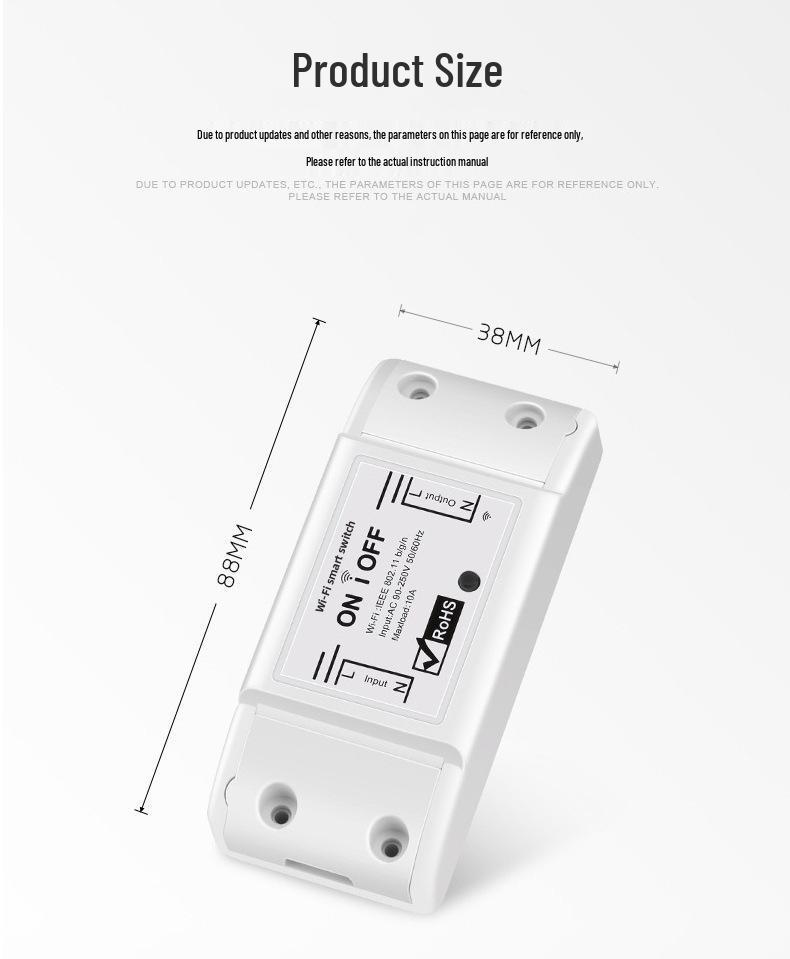 eWeLink Smart WiFi Timer App Controlled Mini Circuit Breaker Switch