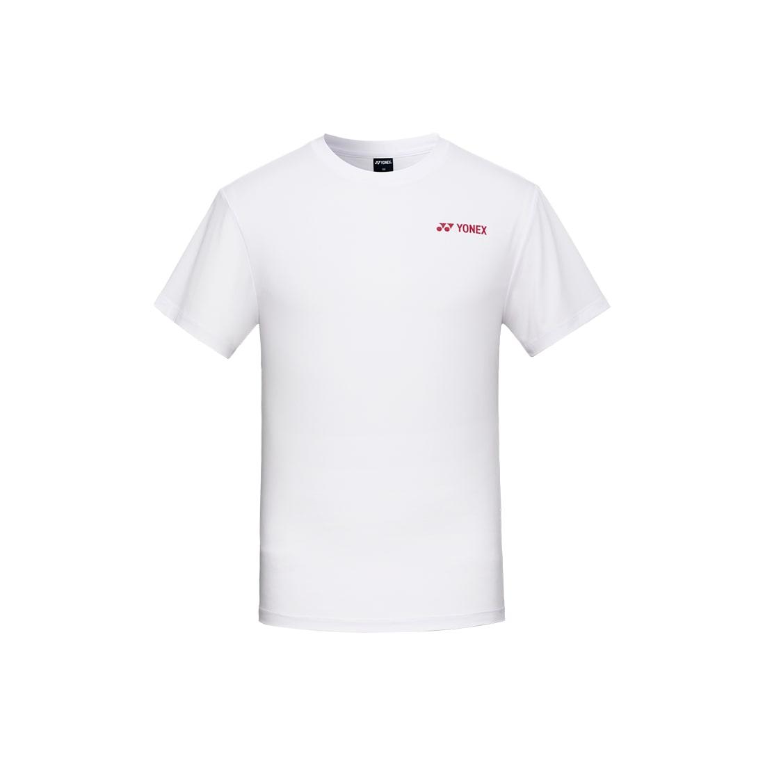 Yonex 249Tr009M White Men S Sporty Slogan Short Sleeve T-Shirt Wh100/Free