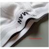 Men's Cotton Flat Corner Pants Ribbed Cotton Minimalist White Oversized Underwear High Elasticity Four Corner Underwear