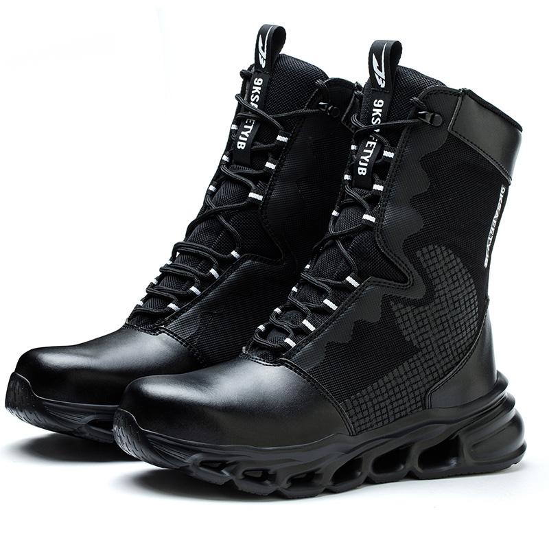 

Adjustable Anti-Puncture Anti-Drop Safety Shoes Slip Resistant Waterproof Boots Work Sneakers Steel Toe Breathable Shoes Men 37
