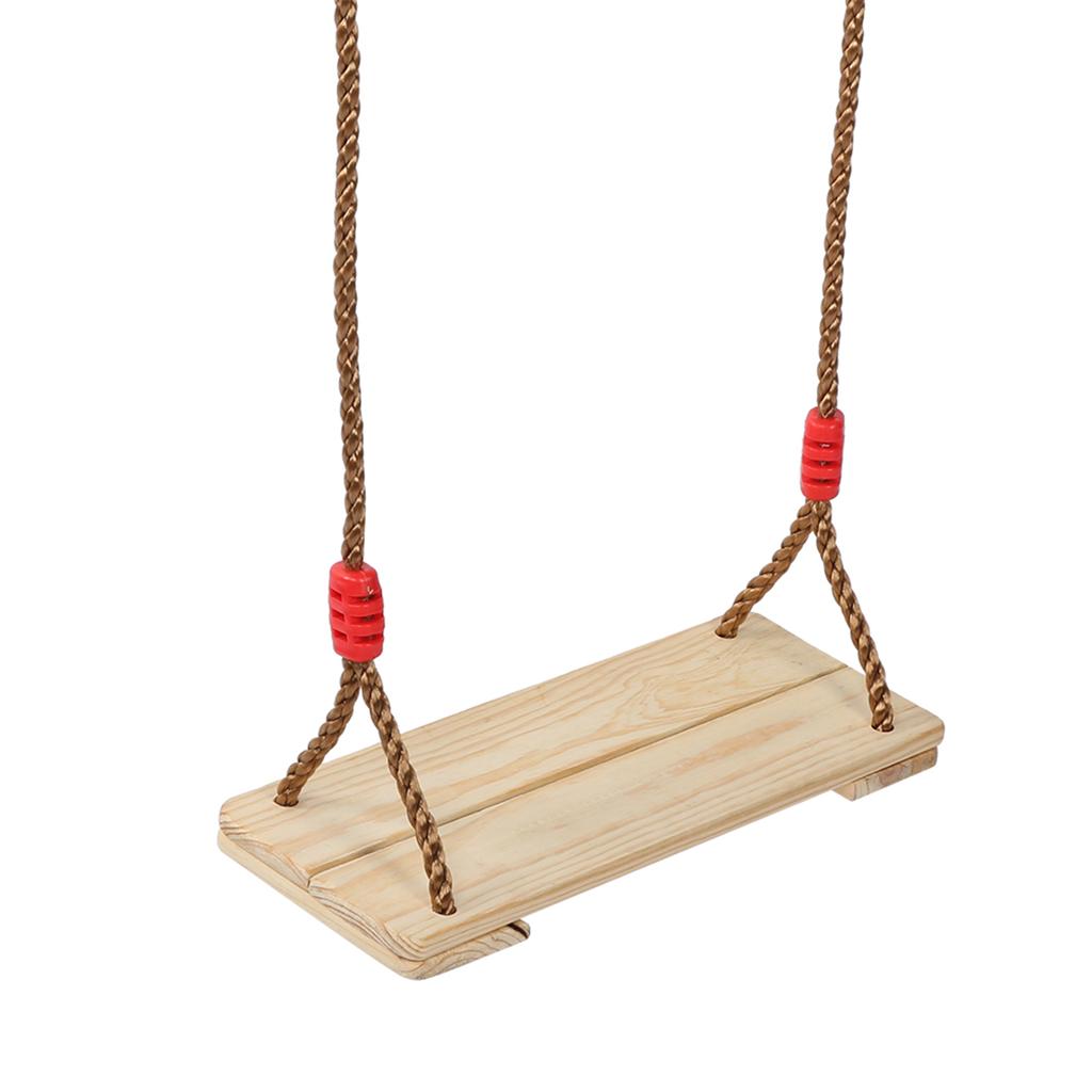 AdultChildren Wooden Swing Hanging Seat Amusement Equipment Accessory for Indooroutdoor