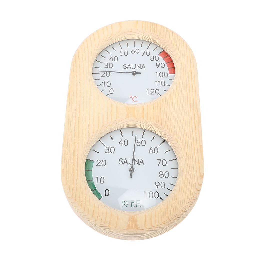 Sauna Hygrometer Thermometer Gauge, Sauna Room Thermometer Hygrometer, Practical, Accurate for Steam Bath