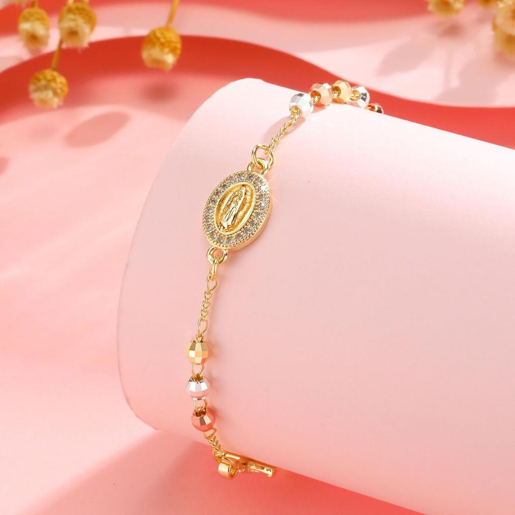 Catlica Bracelet for Women, 14 Karat Gold