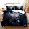 Anime Genshin Impact Arlecchino Bedding Set Duvet Cover Bed Set Quilt Cover Pillowcase Comforter king Queen Size Boys Adult