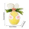 Cartoon Bunny Easter Eggs Hanging Decorations Flocking Photo Props Drop Ornament Scenery Landscaping Multicolor Hanging Pendant