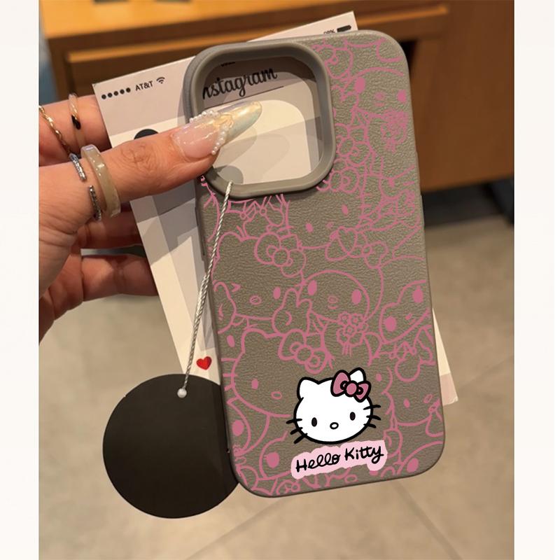 Pink Line Hello Kitty Casing For Samsung Galaxy A57 5G A55 A54 A07 A06 A15 A54 A53 A37 A32 A23 A34 A35 A36 A73 A22 5G Soft Case