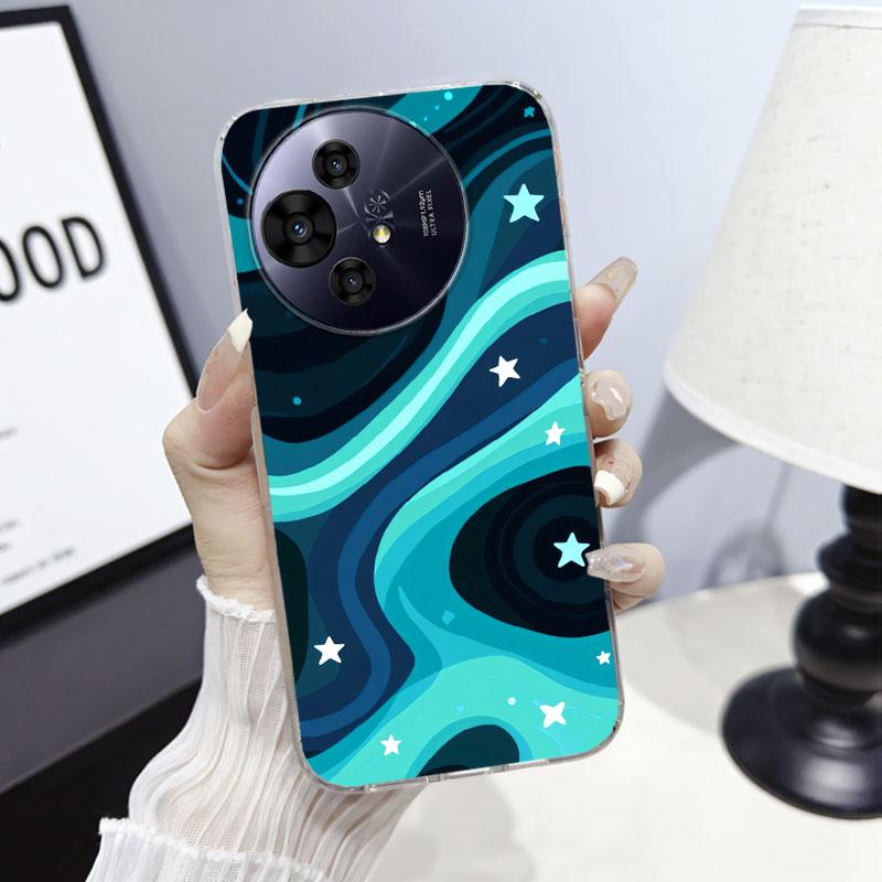 

For TCL 50 SE 50 50XE 50XL NxtPaper 5G Case Cover For TCL 505 501 Marble Clear Soft Silicone Phone Case Cartoon Flower Fundas 50XL NxtPaper 5G