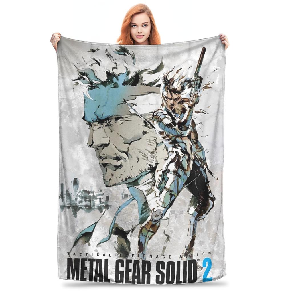 Metal Gear Solid  Game  Blanket Quality Warm Soft  Bedding Throws Winter Kids Couch Bed Pattern Bedspread