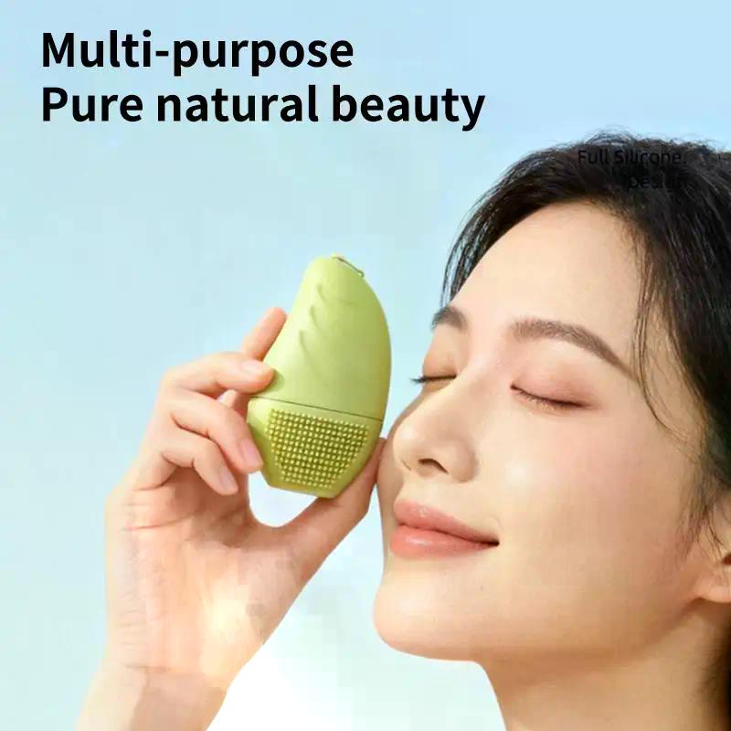 Mango Shape Ice Facial Roller Skin Care Lifting Contouring Tools Cube Trays Ice Globe Balls Face Massager Wash Face 2 In 1