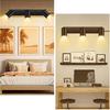 3 Light Track Lighting Kit,Black 3 Way Modern Plug in Ceiling Spotlight,Industrial LED Wall Light for Kitchen Cabinet Gallery Bar Hallway Living