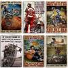 ARTISIAN Vintage Motorcycle Metal Tin Sign Decorative Plate Wall Art Metal Poster Bar Home Metal Plaque Studio Industrial Decor