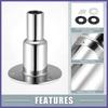 Straight Thru Hull Exhaust Skin Fitting w/ Screws and Nuts for 24mm Tube Pipe