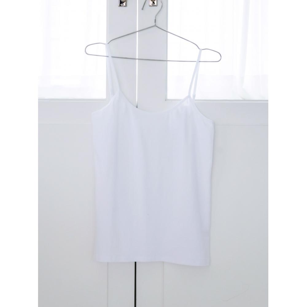 DaiSo Cotton WoMen S caMiSoLe M L 2 Pack White