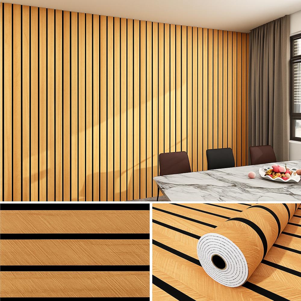 Waterproof Wall Stickers Moisture-proof 3/5/10m Length Self-adhesive Wallpaper 40cm Width Thick Foam
