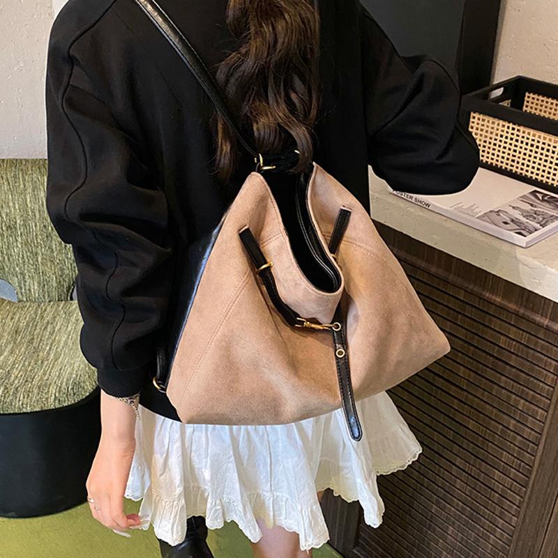 Yogodlns Lazy Style Retro Single Shoulder Underarm Bag Minimalist Tote Bag Large Capacity Commuting Bag Crossbody Bags