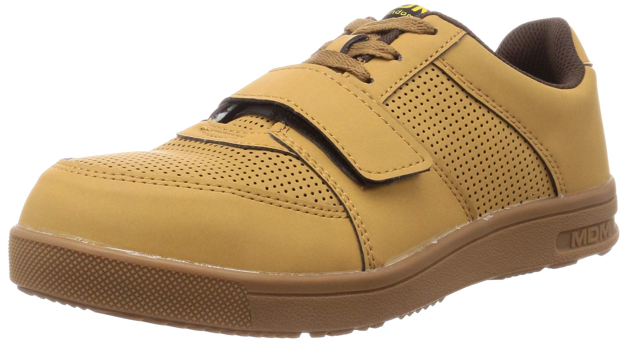 

Safety work wide steel toe flexible heel shock steel toe magic velcro unisex 3E [Marugo] shoes, shoes, sneakers, cap, absorption, Marugo, cap, бежевый