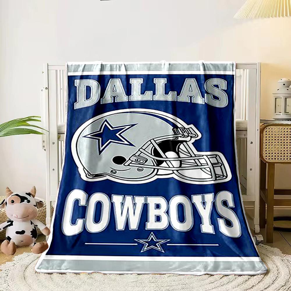 Dallas Cowboys Helmet Logo Design Blanket Flannel blanket for bedroom, living room, sofa, and nap sofas.