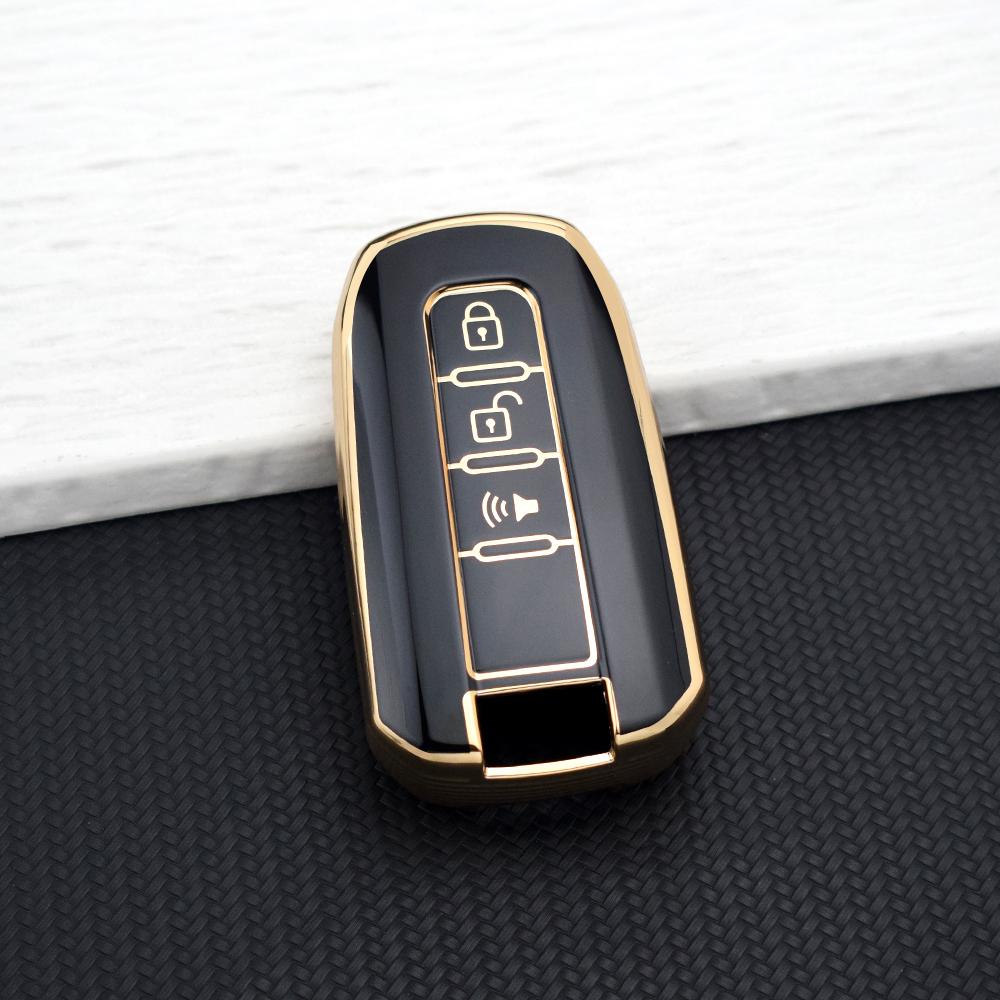 

Soft TPU Protective Smart Key Fob Cover Fit for Ssangyong Actyon Kyron Rodius Tivolan Korando C Rexton W 3/4 Buttons Key Holder