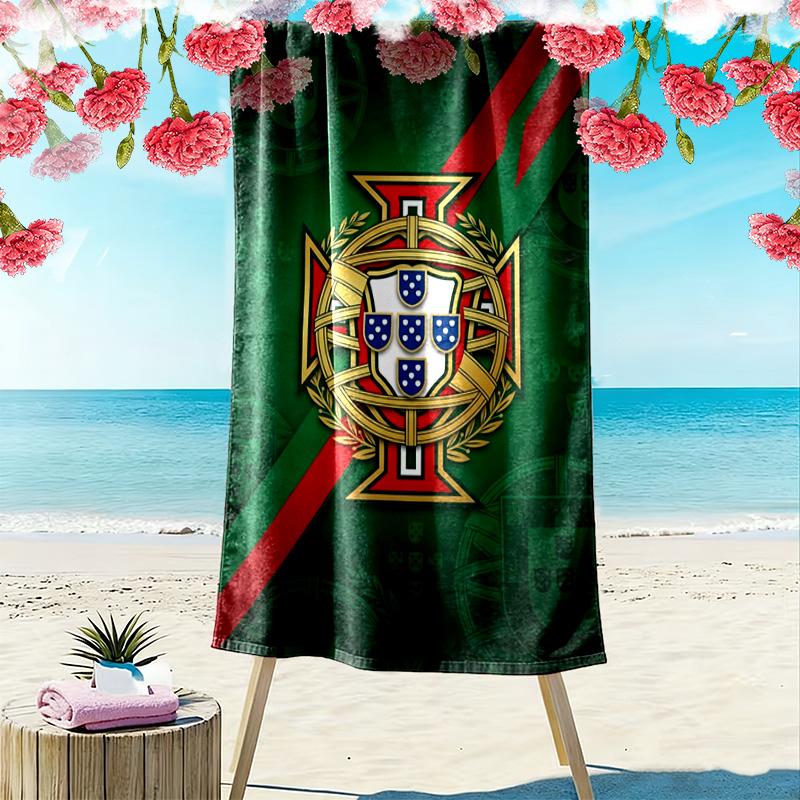 Telo mare Emblema del Patrimonio Portoghese Campeggio all'aperto Portatile per viaggi Asciugamano per piscina all'aperto Asciugamano da bagno assorbente telo mare da nuoto