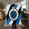 1PC Club Brugge KV Patterned Flannel Blanket Suitable For All Seasons for Home Decor Warmth and Comfort Gifts Holiday Present