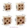 Parrots Grinding Chew Toy Bird Wood Chew Training Supplies Natural Wood Block Molar Toy for Pet Bird Tearing Grinding