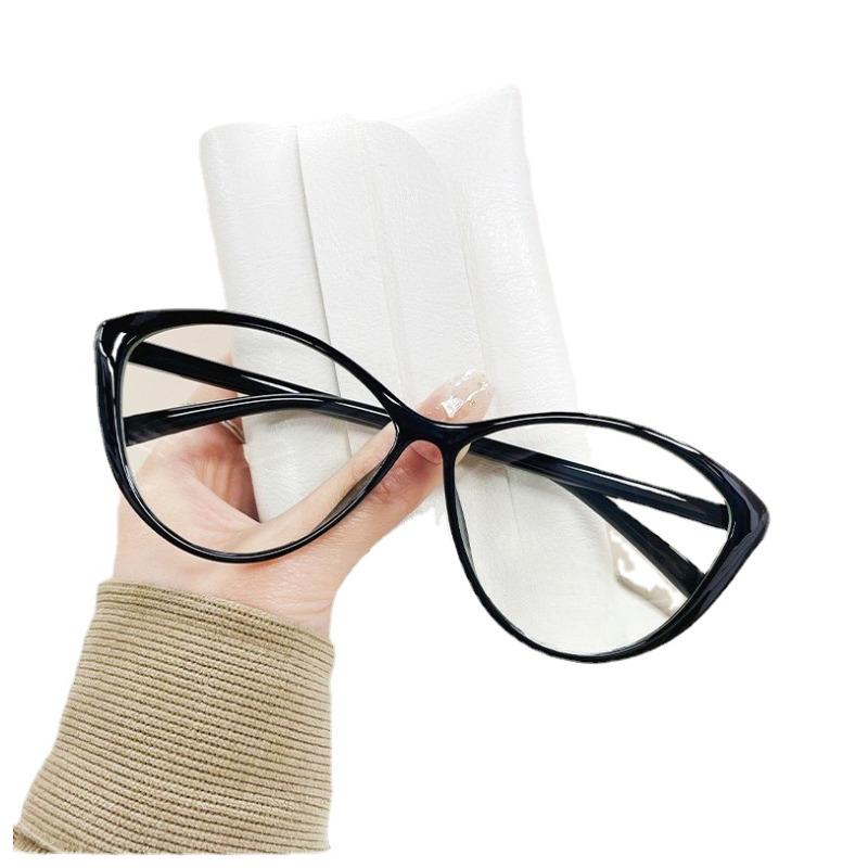 

Простые очки «кошачий глаз» в консервативном стиле, оправа для очков с защитой от синего света, металлические петли, оправа для очков, женская прозрачный