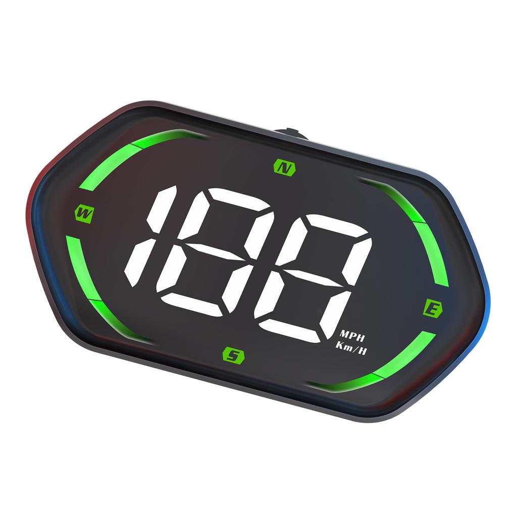 Car Hd-Up Display, GPS meter With MPH/ , Overspeed Alarm, Auto Brightness Adjustment, Plug and Play for All Vehicles