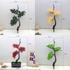 Faux Pine Tree Landscape Decor Plastic Green Plant For Indoor Showroom