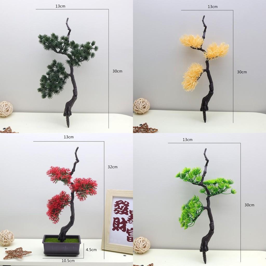 Faux Pine Tree Landscape Decor Plastic Green Plant For Indoor Showroom