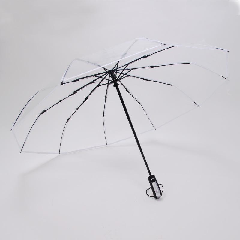 Paraguas Transparente Lindo de Dibujos Animados – Recomendado por Influencers, Ideal para Estudiantes y Sesiones de Fotos