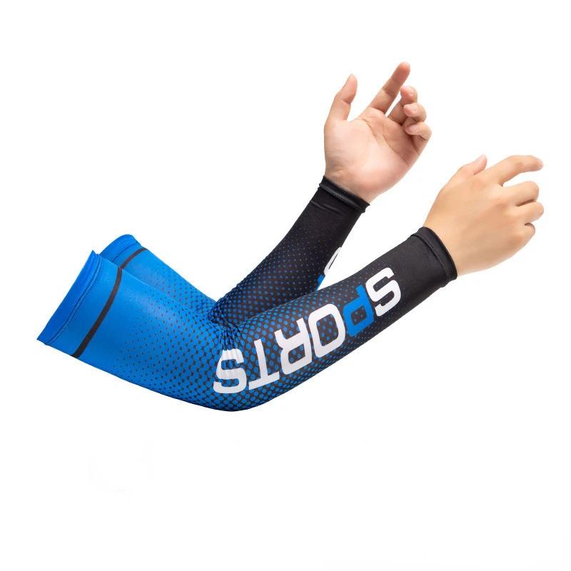 New Ice Silk Sleeve Sunscreen Cuff UV Sun Protection Arm Sleeves  Anti-Slip Men Women Long Gloves Outdoor Cool Sport Cycling