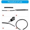 Wire Protector Sleeve Kit Heat Shrink Tubing In Multiple Size for Enhances Electrical Safety With Case