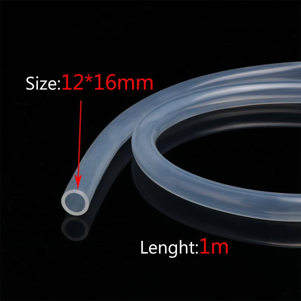 1M Transparent Clear Out Diameter 4~16mm Beer Milk Pipe Plumbing Hoses Flexible Tube Silicone Rubber Hose