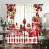 Strawberry and Dessert Pattern Printed Curtains, Pole Bag Bedroom Living Room, Home Decoration, Room Decoration