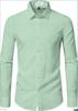 Camisa de Negocios de Manga Larga para Hombre sin Planchar - Antiarrugas y Ropa Casual de Verano