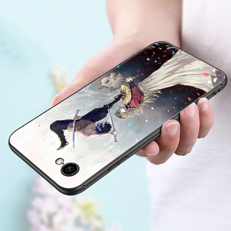 Anime Demon Slayer Inosuke Phone Case For Apple iPhone 14 13 12 Mini 11 Pro Max 7 8 XR X XS 7 8 Plus SE 2020 2022 Cover