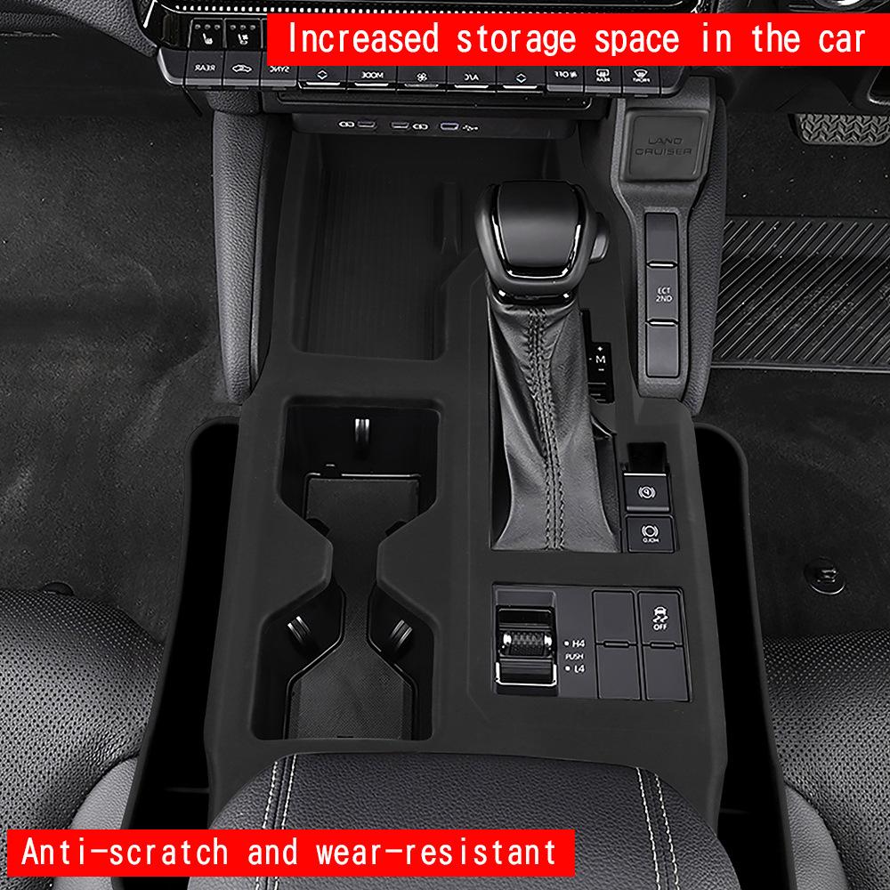 Silicone Gear Shift Panel Pad for Toyota LAND CRUISER 250 Series Auto Interior Accessories Center Console Storage Protectio M7F3