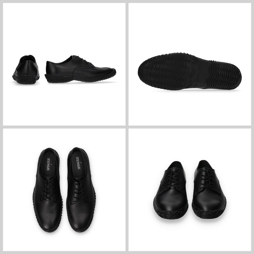 Spingle SP-6154 Herren Wasserdichte Business Sneaker, Schwarz, Größe M (25.5cm)