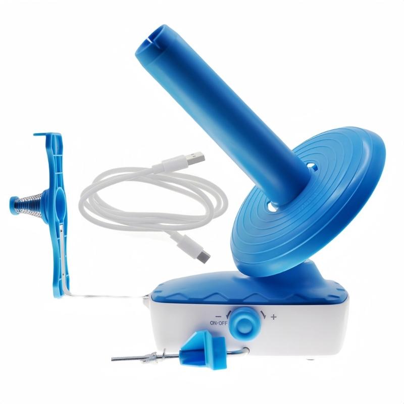 

Yarn Ball Winder Electric Yarn Winder Automatic Yarn Spinner Household Weaving Tool Good Helper for Knitting Enthusiasts синий