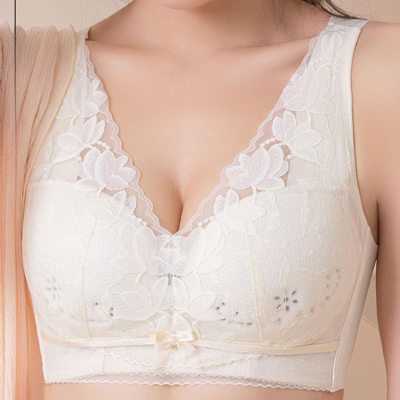 Sexy Lace Bra Women's Thin Anti Sagging Bra No Steel Ring Bra