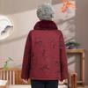Plus Size Winter Fleece Jacket for Moms and Grandmas - Warm Cotton Coat for Mid-Aged and Elderly Women