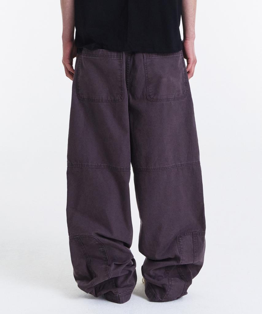 Gicheol Asym Vintage Cargo Pants (Washed Purple)