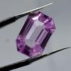 Natural Light Pink Sapphire 14.60 Ct CERTIFIED Loose Gemstone Emerald Cut AM-857